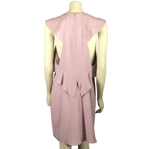 BCBGMAXAZRIA Jenni Ruffle-Shoulder sleevless cut out Dress size medium - Picture 3 of 12